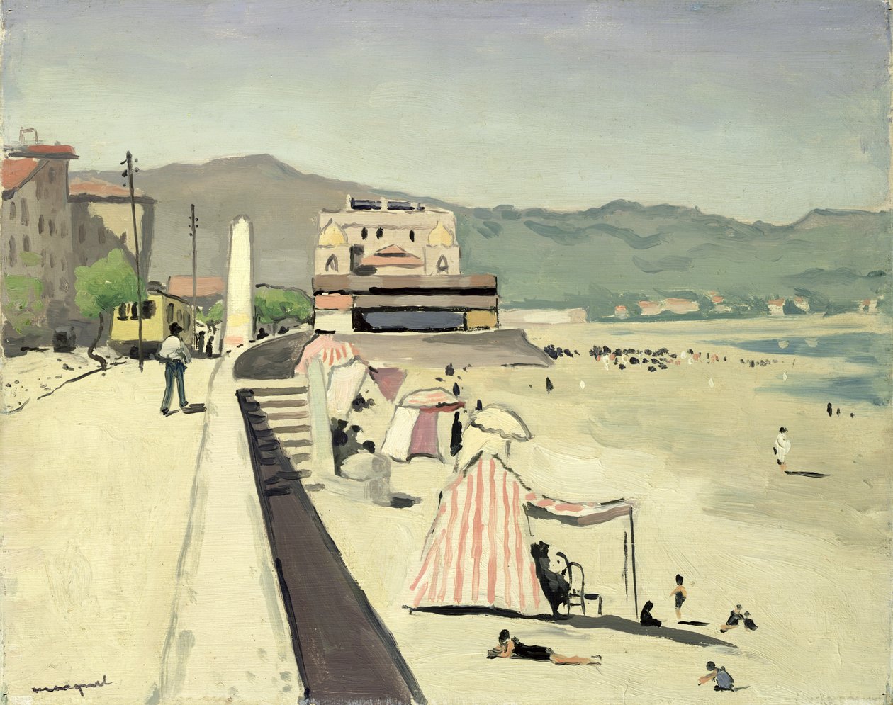 The Sands of Olonne (olja på panel) av Albert Marquet