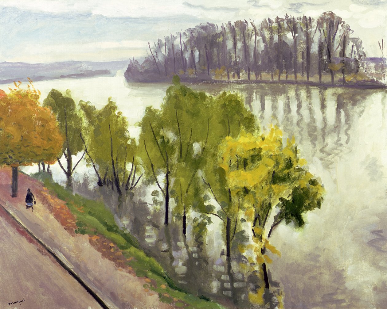 Seinen vid La Frette i höst, ca 1939-40 (olja på duk) av Albert Marquet