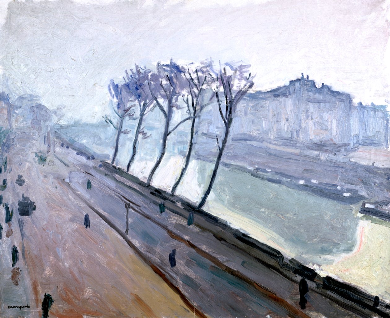 Seinen i Paris, tidigt 1900-tal av Albert Marquet