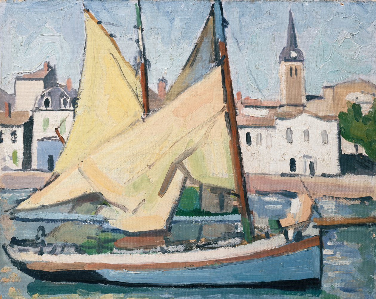 Yachten och kyrkan, La Chaume av Albert Marquet