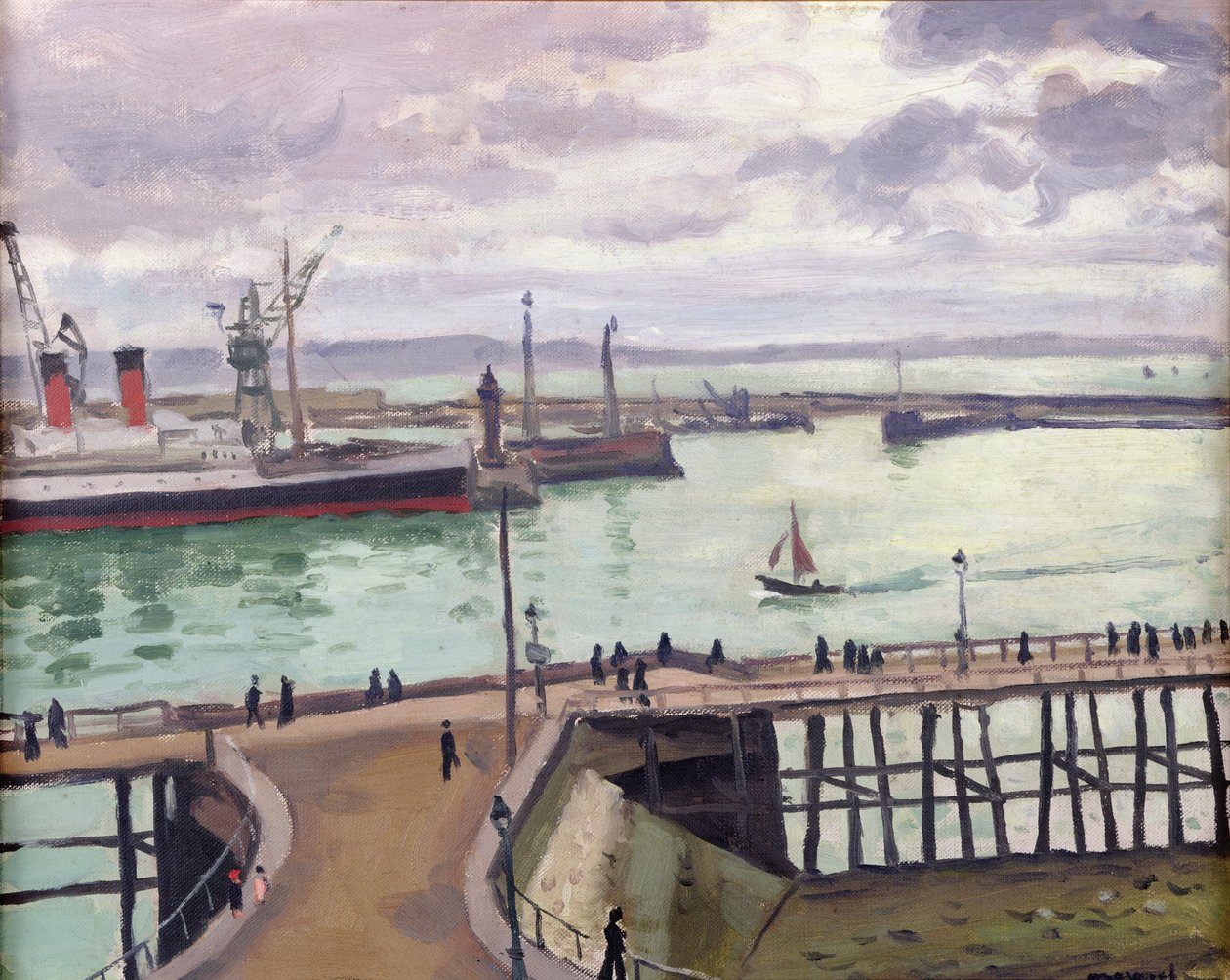 Den yttre hamnen i Le Havre, l