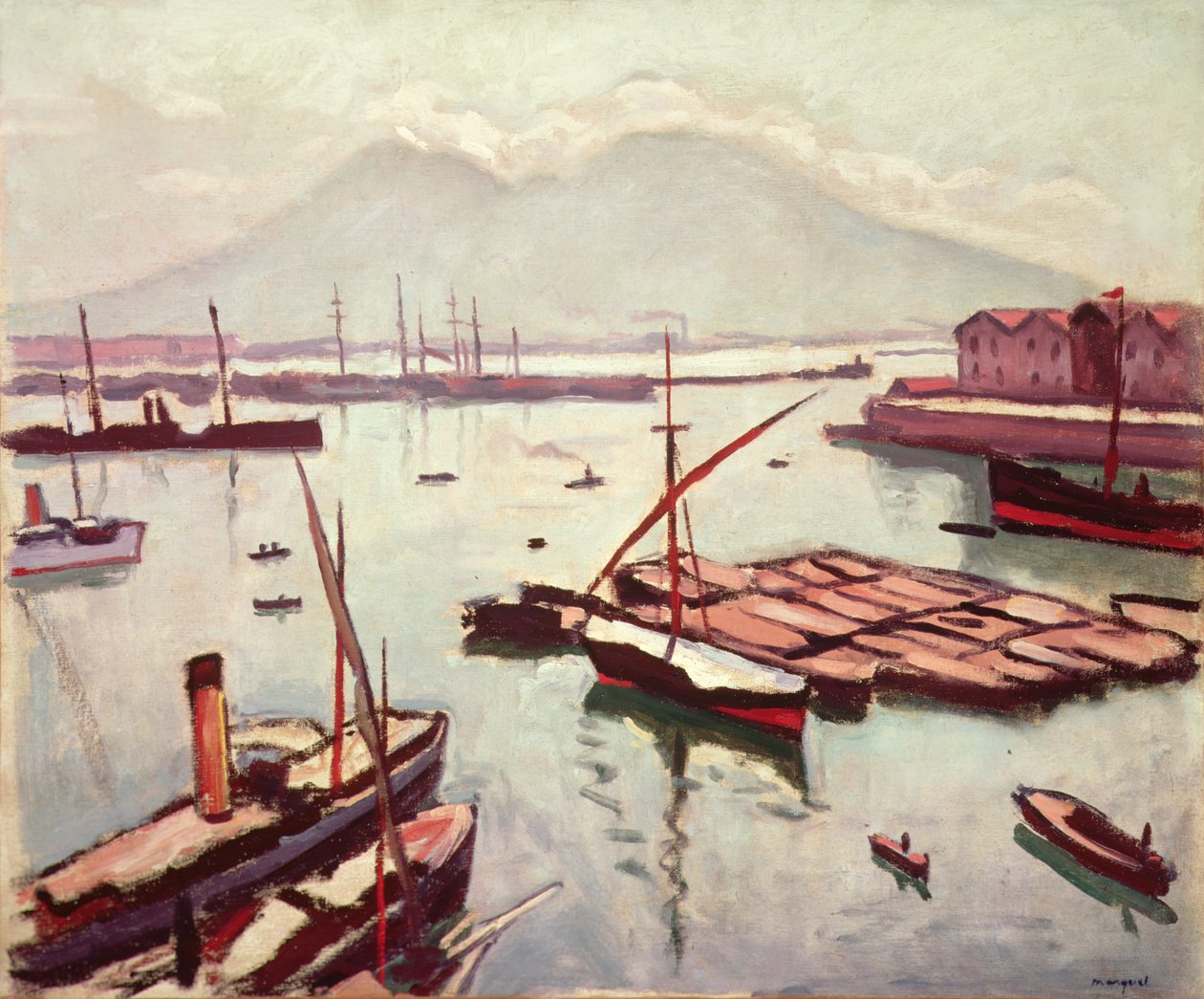 Utsikt över Neapel (olja på duk) av Albert Marquet