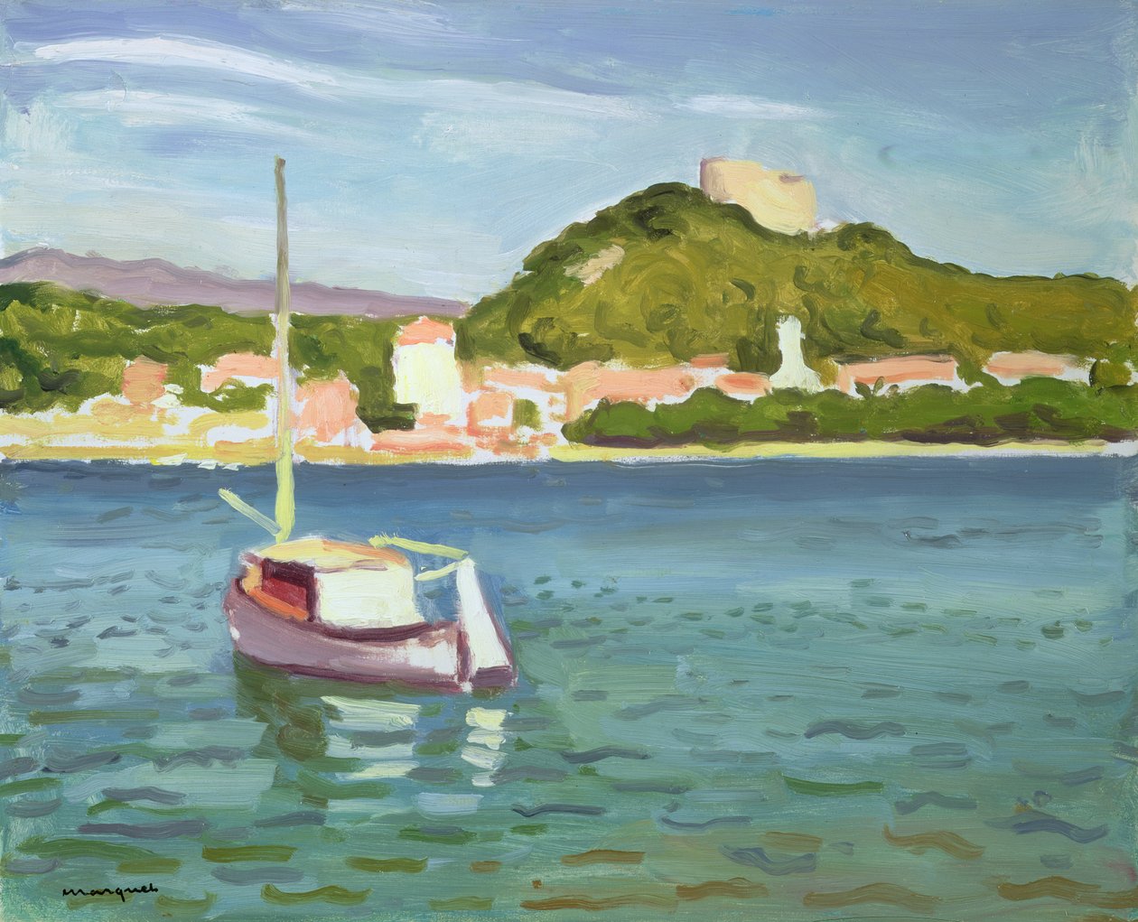 Utsikt över Porquerolles av Albert Marquet