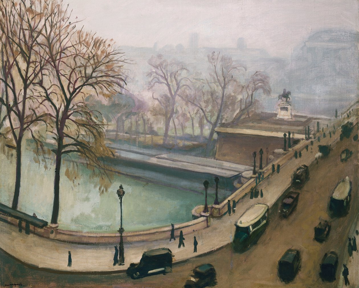 Utsikt över floden Seine, ca 1935 (olja på duk) av Albert Marquet
