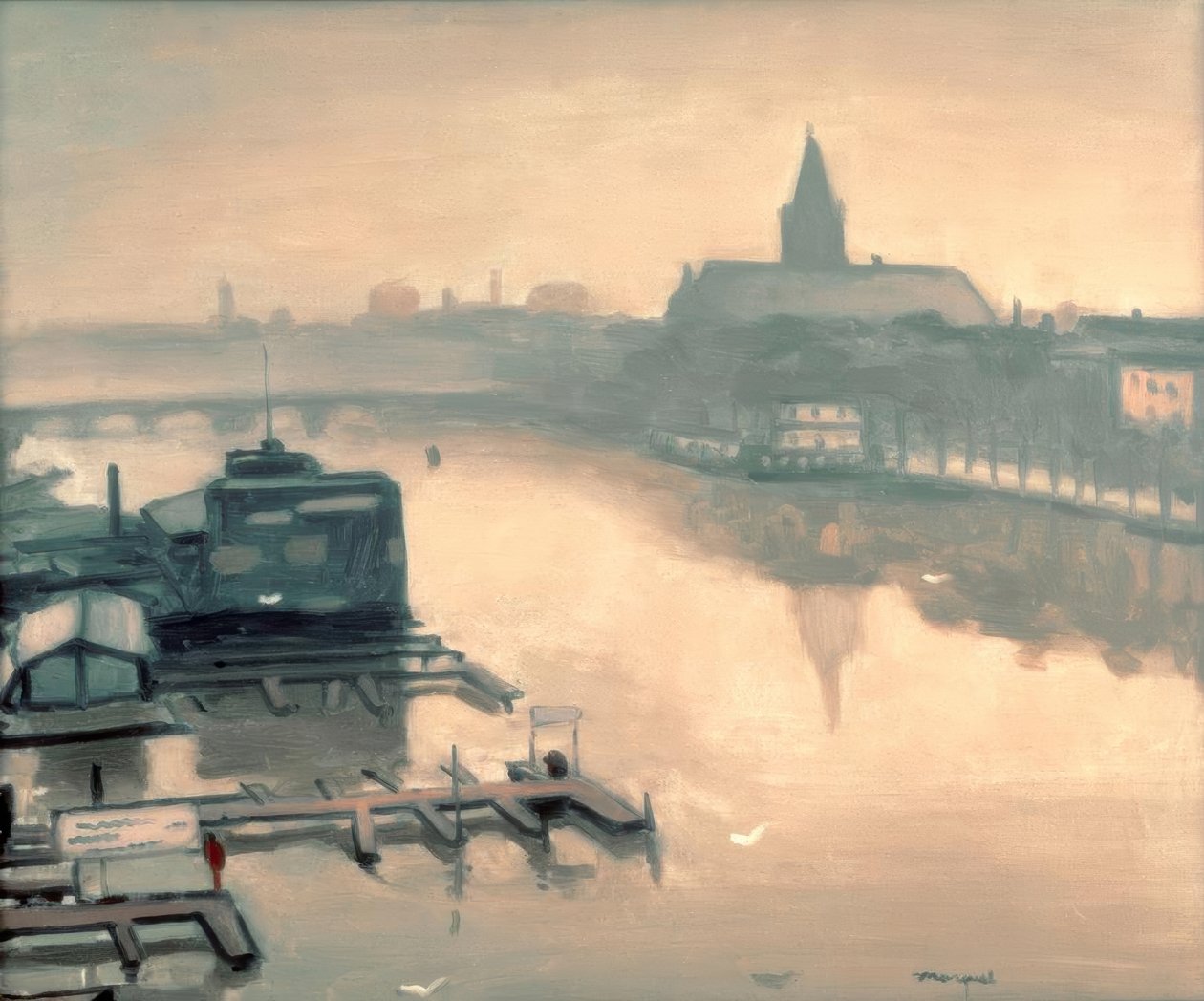 Utsikt från Amstelhotel av Albert Marquet