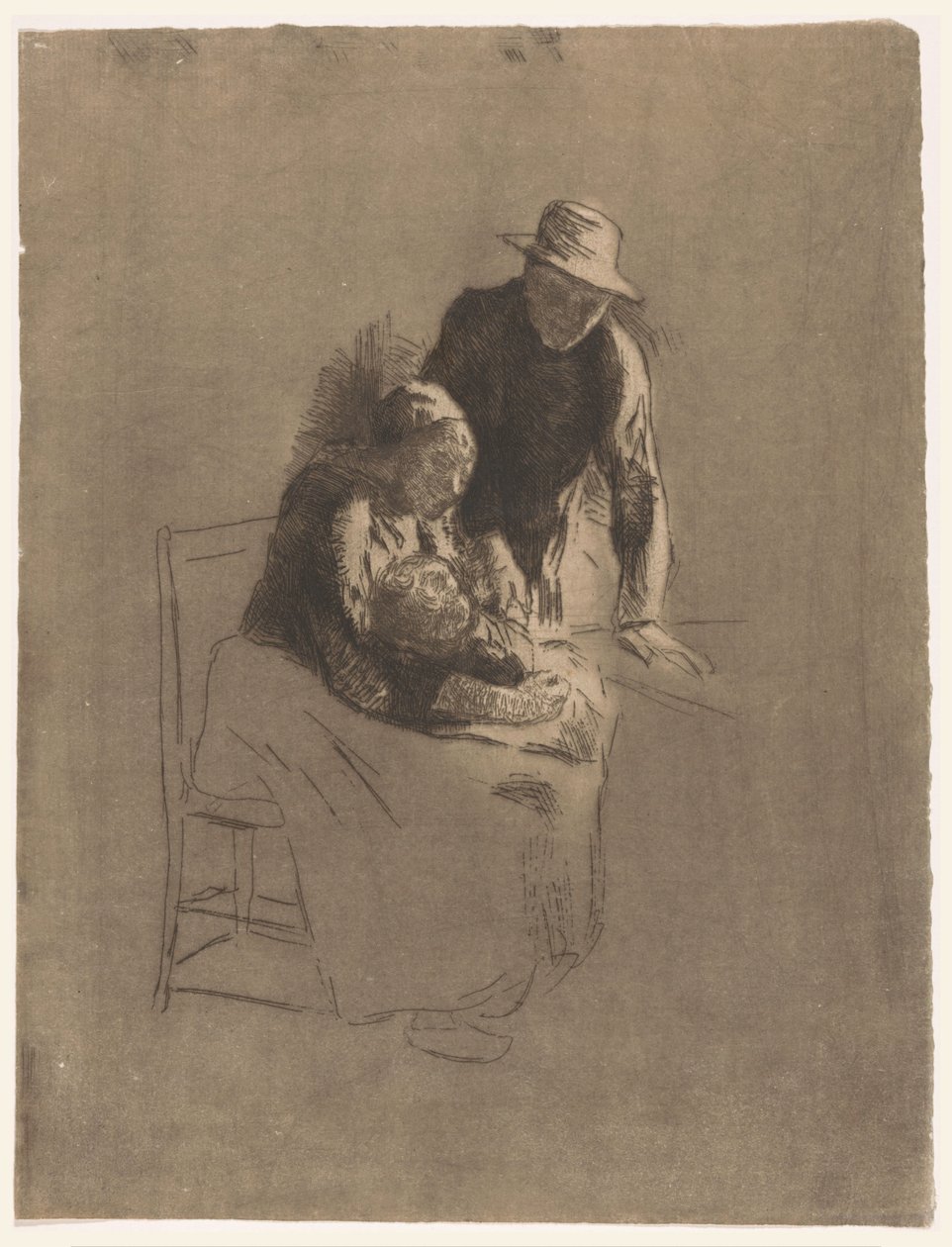 Gårdsfamilj av Albert  Neuhuys