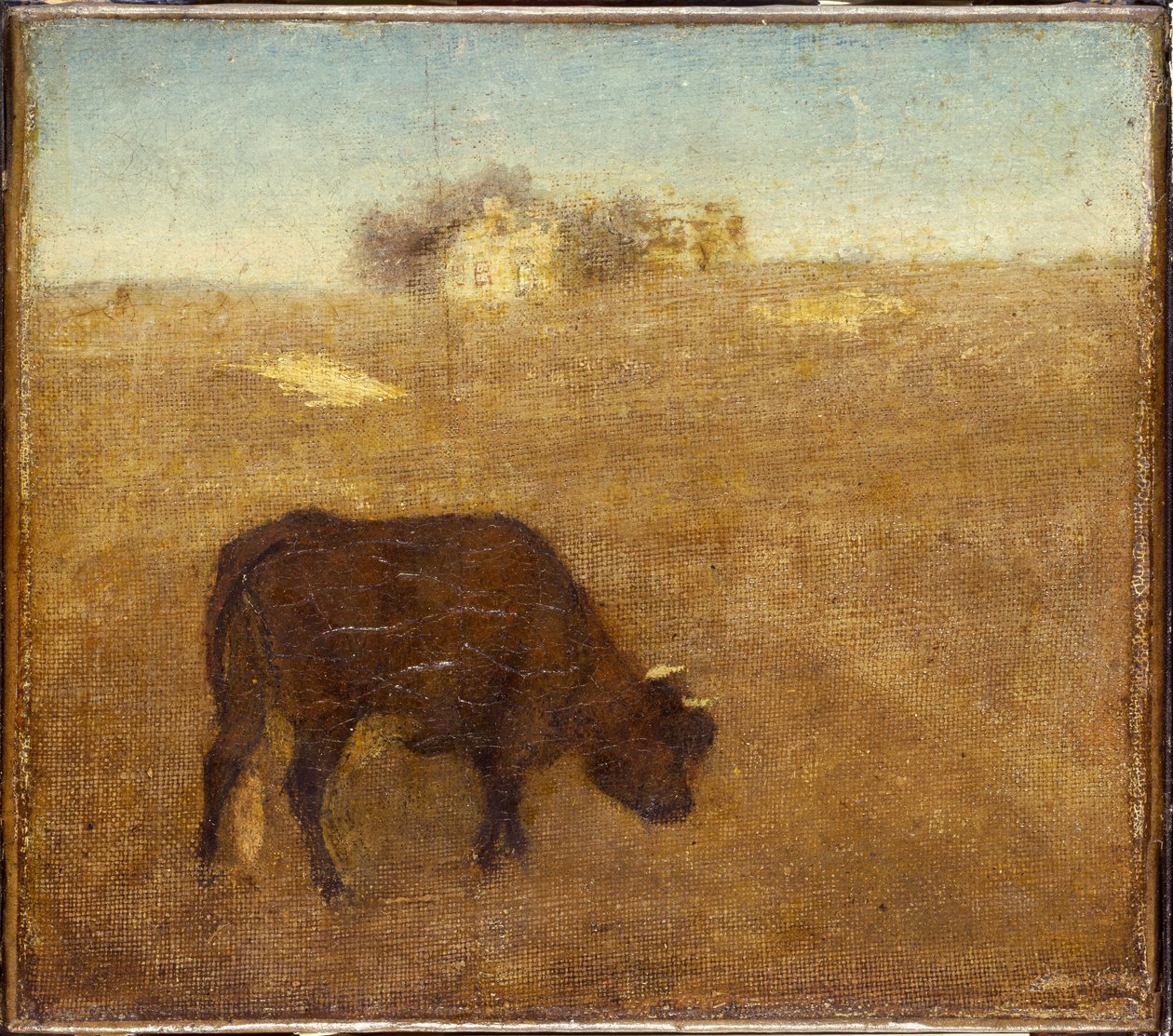 Evening Glow, den gamla röda kon, tidigt till mitten av 1870-talet av Albert Pinkham Ryder