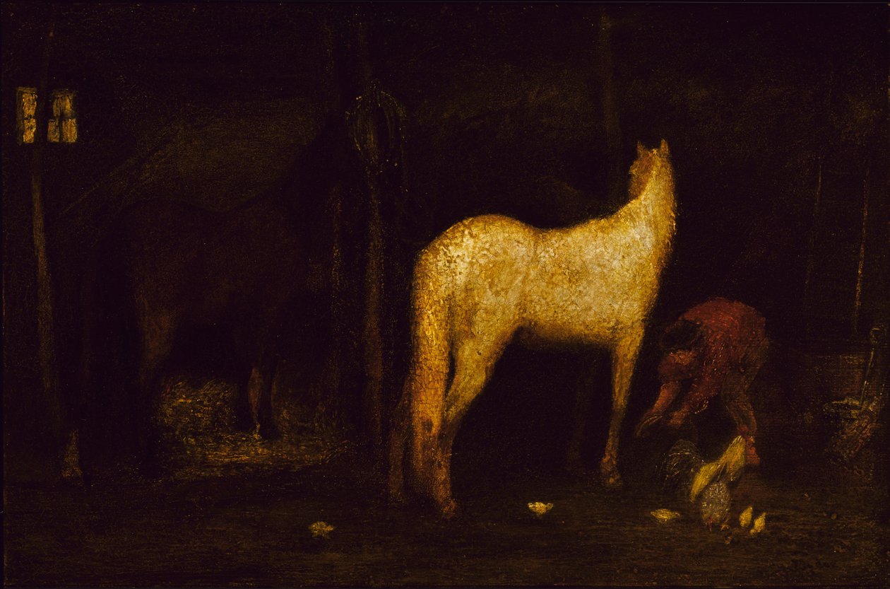 I stallet, före 1911. av Albert Pinkham Ryder