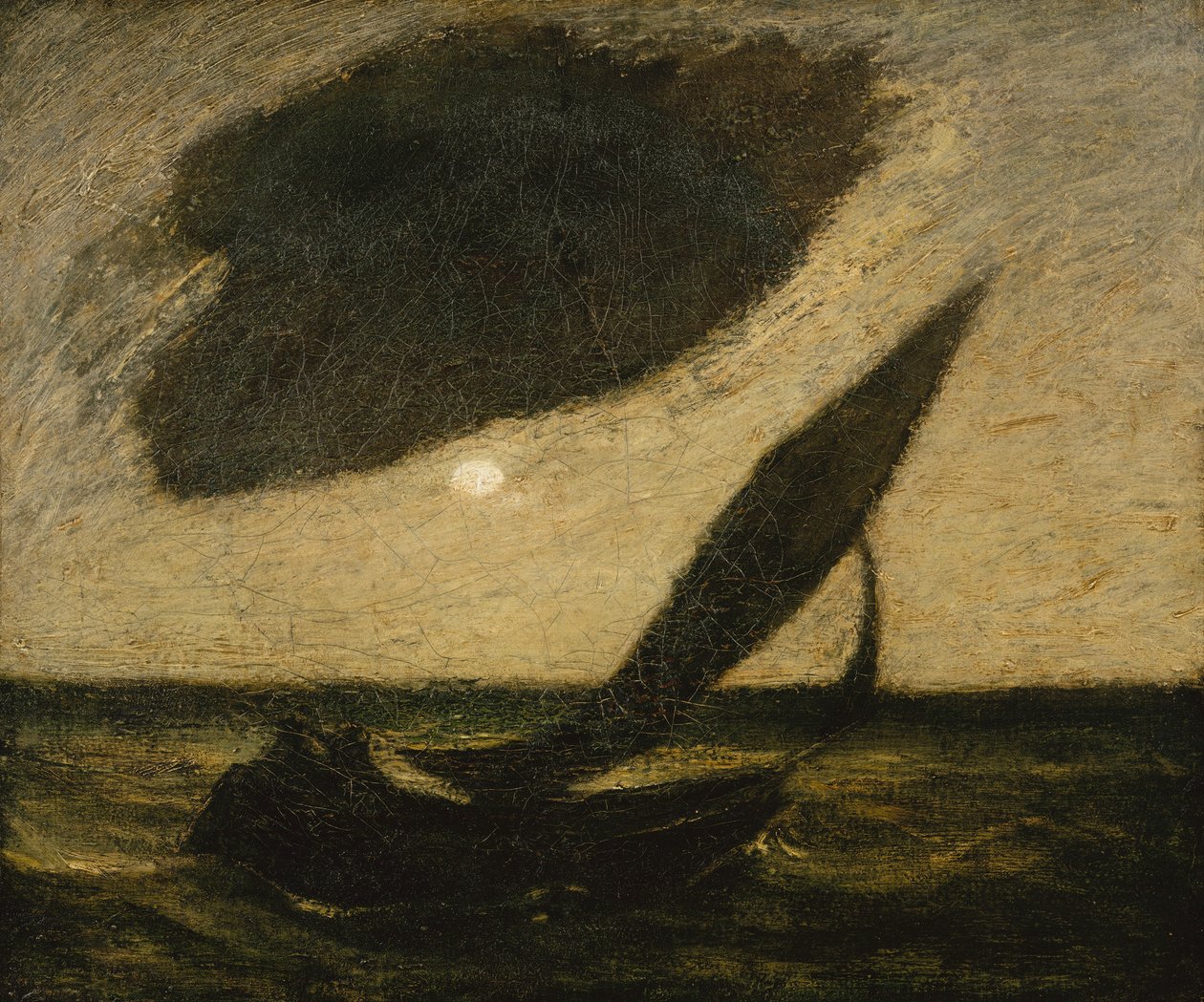 Under ett moln, ca. 1900. av Albert Pinkham Ryder
