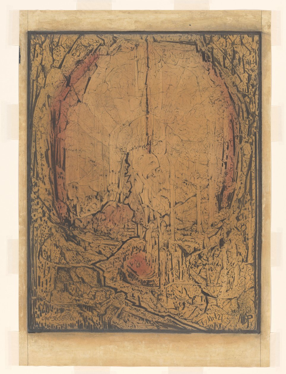 Opus 3658,59,60 (originaltitel på objekt) av Albert Plasschaert (signed by artist)