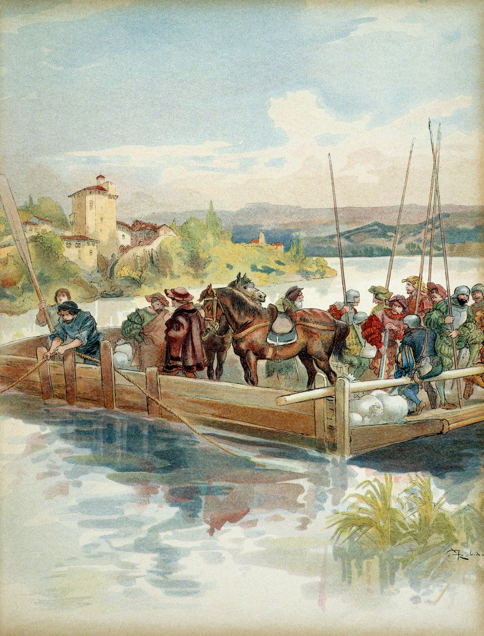 Karl IV av Bourbon (greve dåvarande hertig av Vendome av Albert Robida