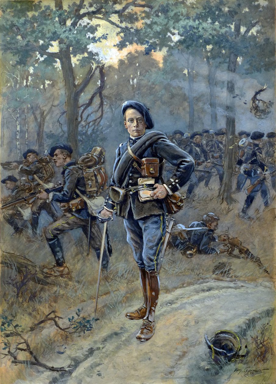 Porträtt av Henry Robida, ca 1910 (akvarell) av Albert Robida