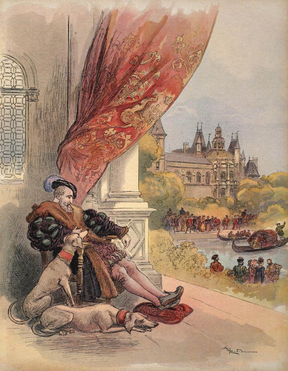 De sista dagarna av Francis I, illustration från 