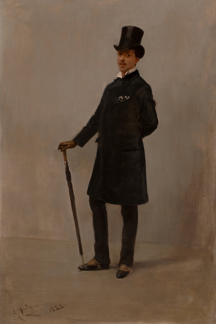 Harmony in Black (olja på duk) av Albert Snr. Ludovici