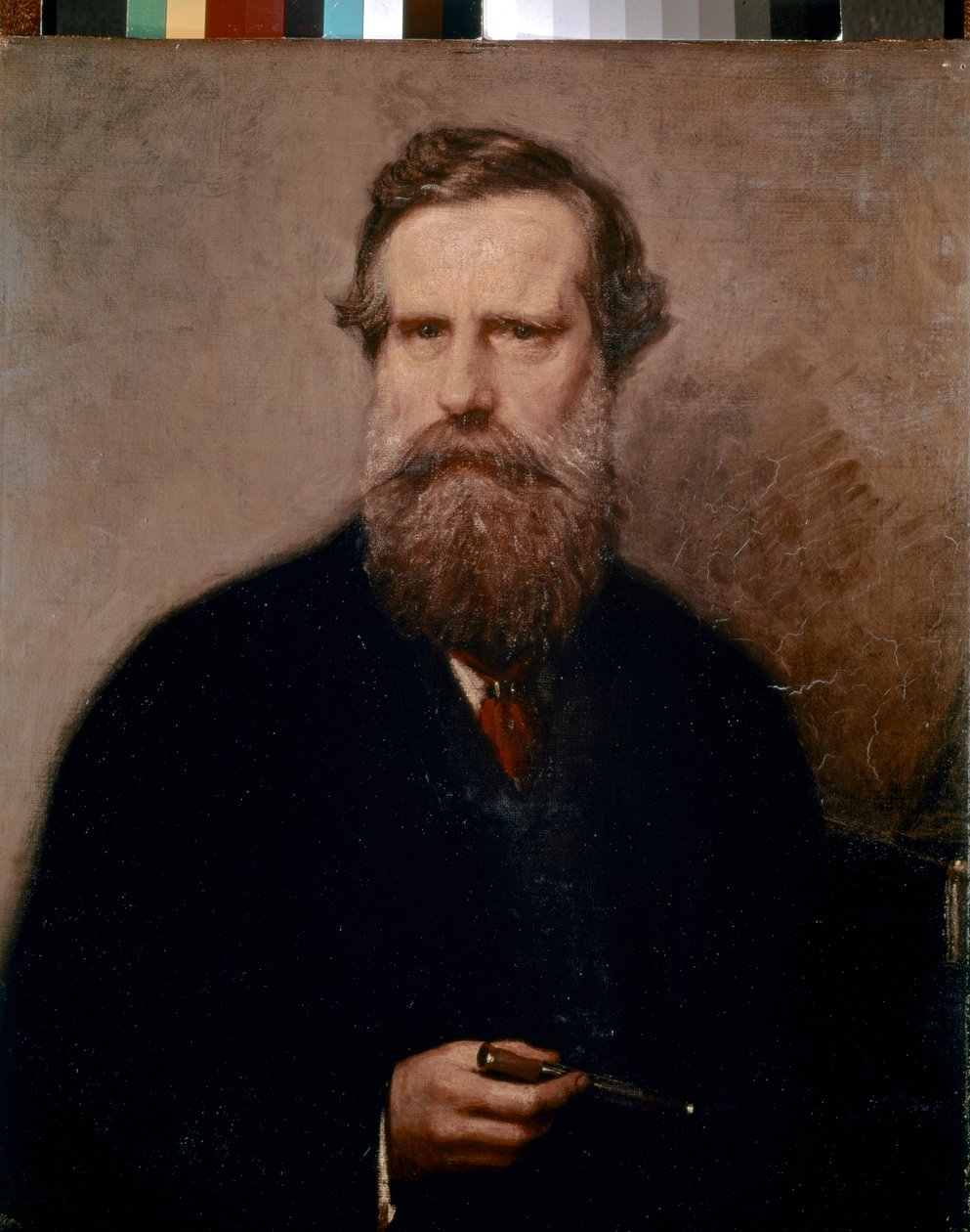 Porträtt av Sir William Crookes av Albert Snr. Ludovici