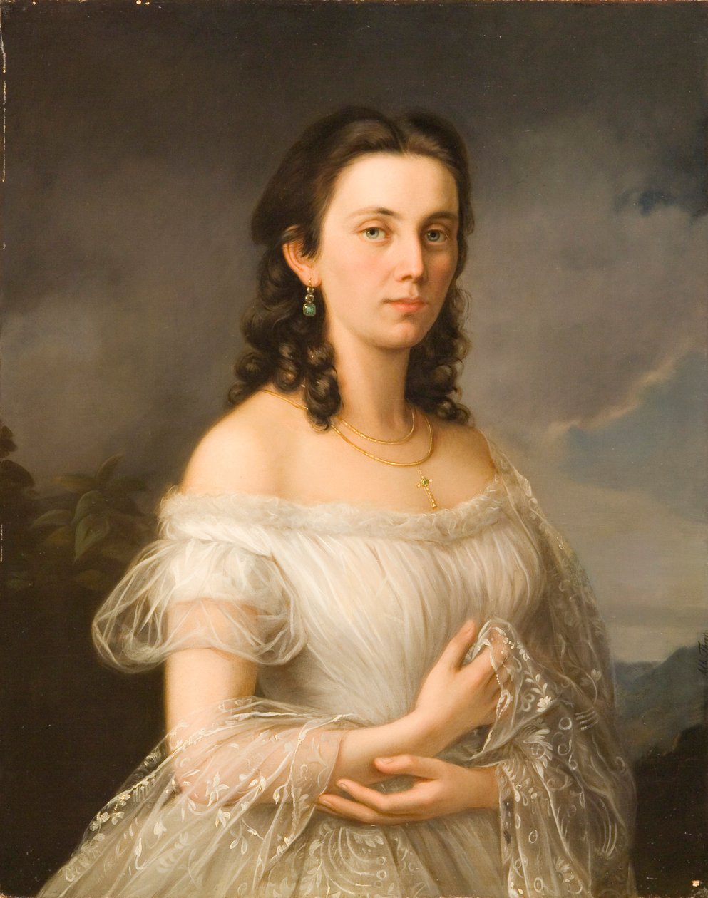 Albert Theer (1815-1902) - Prinsessan Julia av Liechtenstein (1817-1895), född grevinnan Potocki av Albert Theer