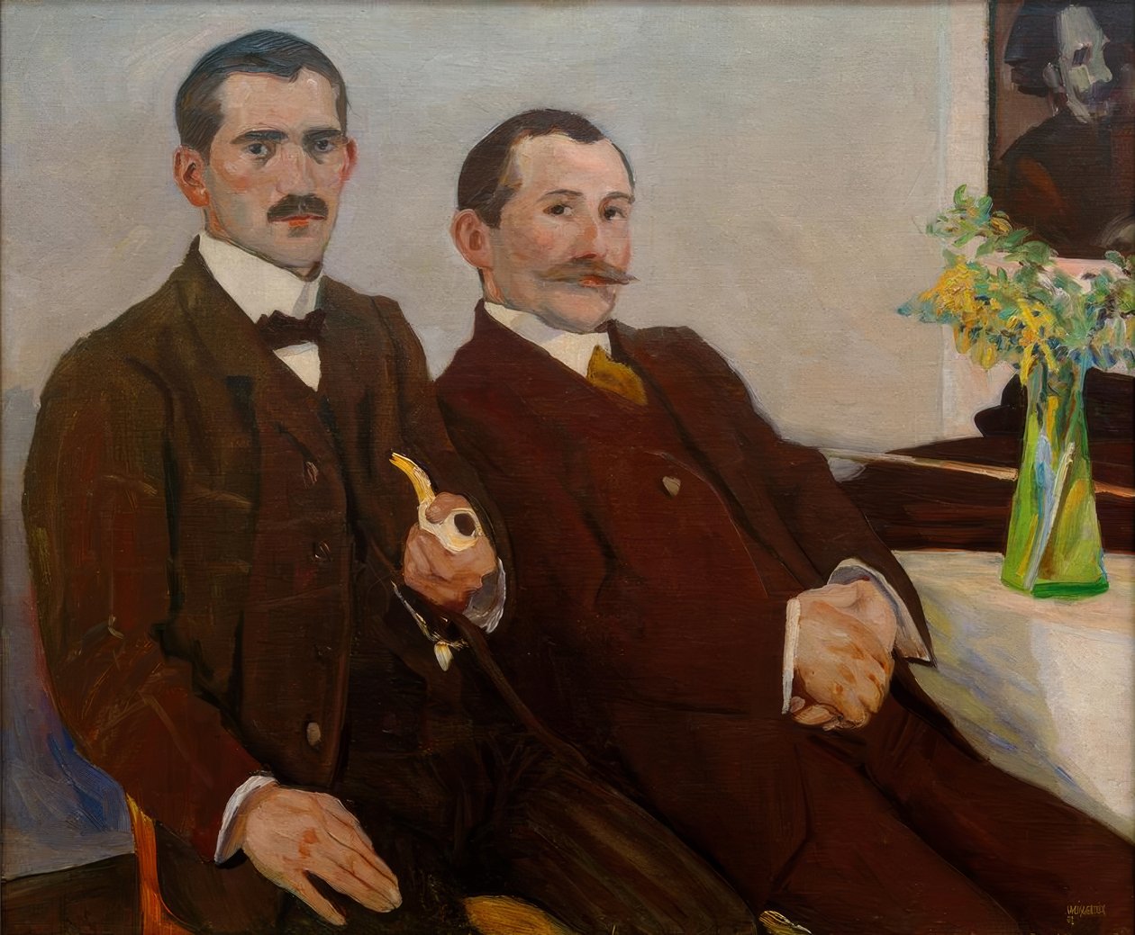 Albert Weisgerbers bröder Peter och Fritz av Albert Weisgerber