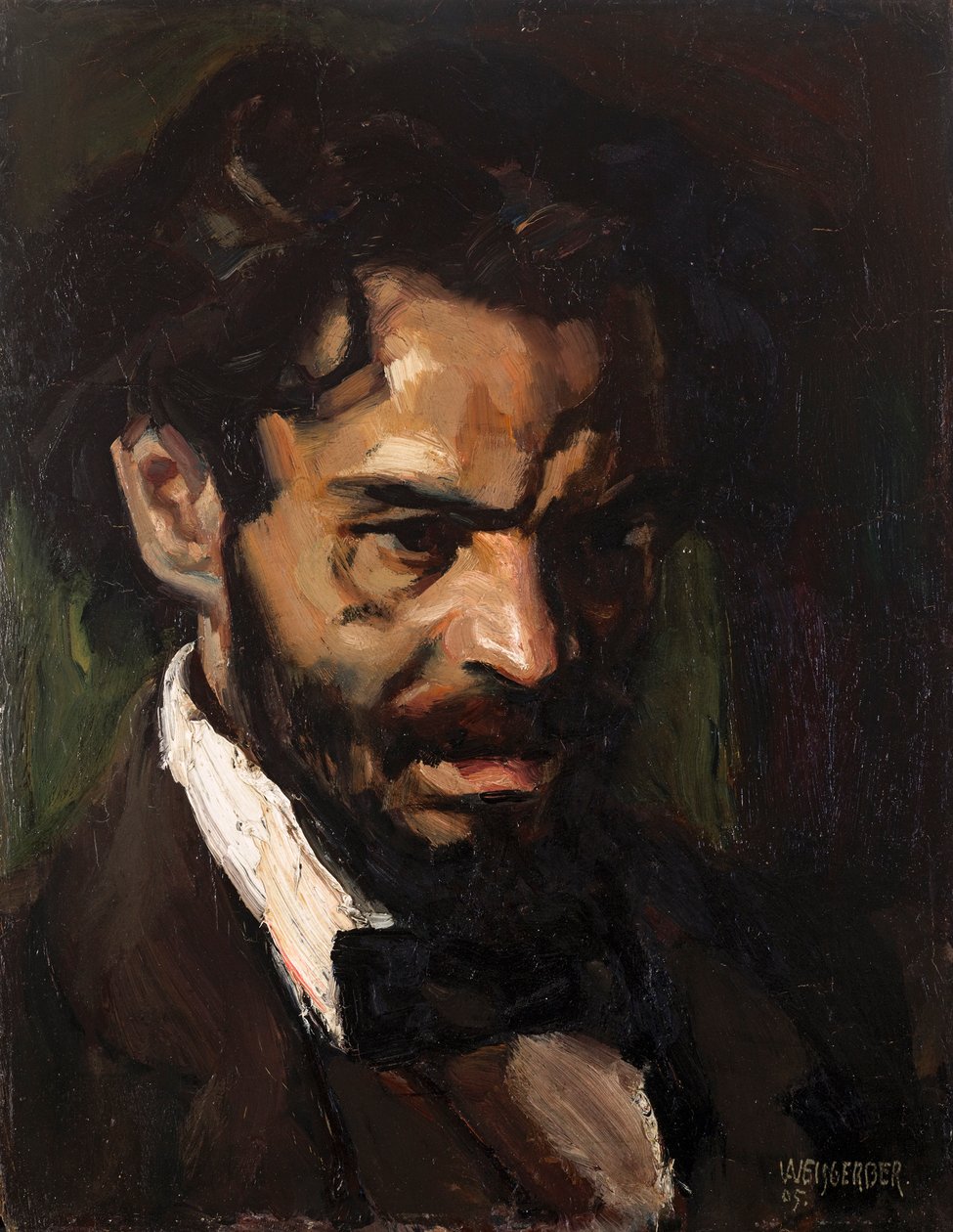 Poeten Ludwig Scharf av Albert Weisgerber