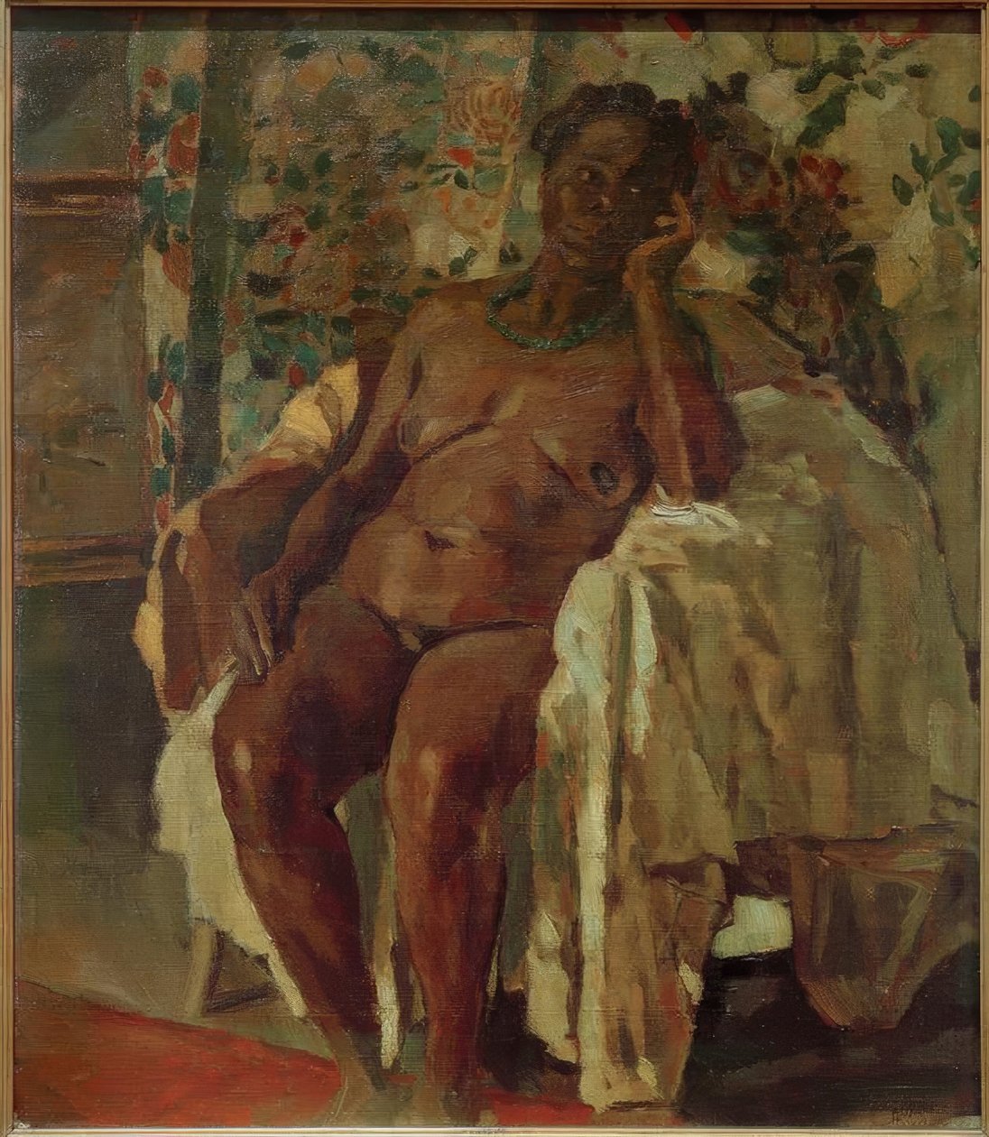 Sittande (Sittande Negress) av Albert Weisgerber