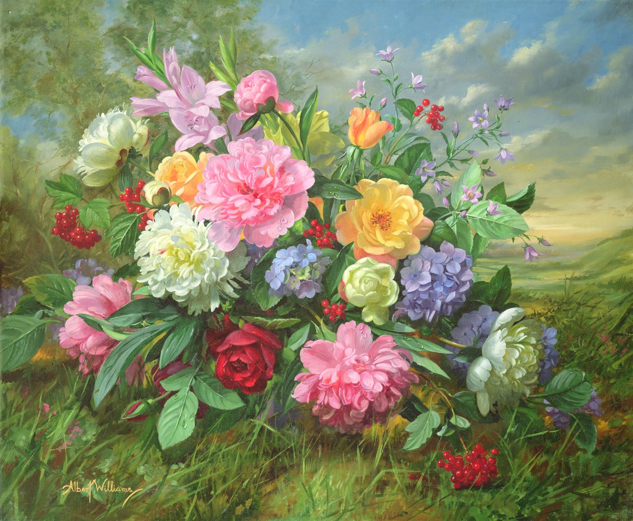 AB18 Pioner och hortensia av Albert Williams