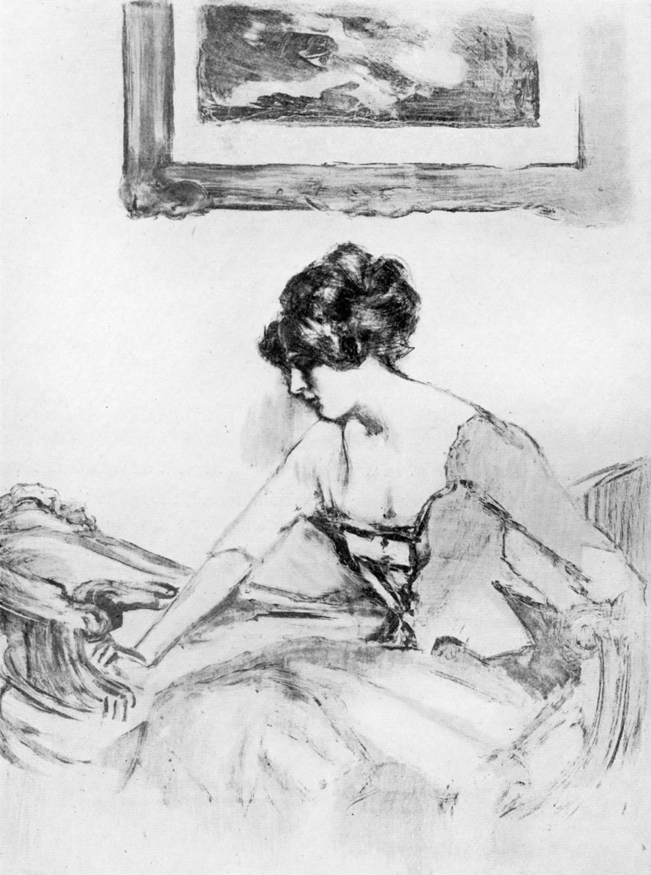 En studie, sent 1800-tal, 1913. av Albert de Belleroche