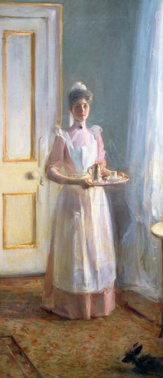Tjänaren, ca 1900 (olja på duk) av Albert de Belleroche