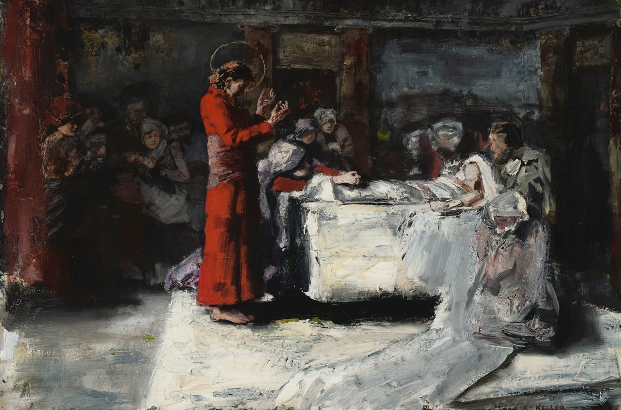 Uppfostran av Jairis lilla dotter av Albert von Keller