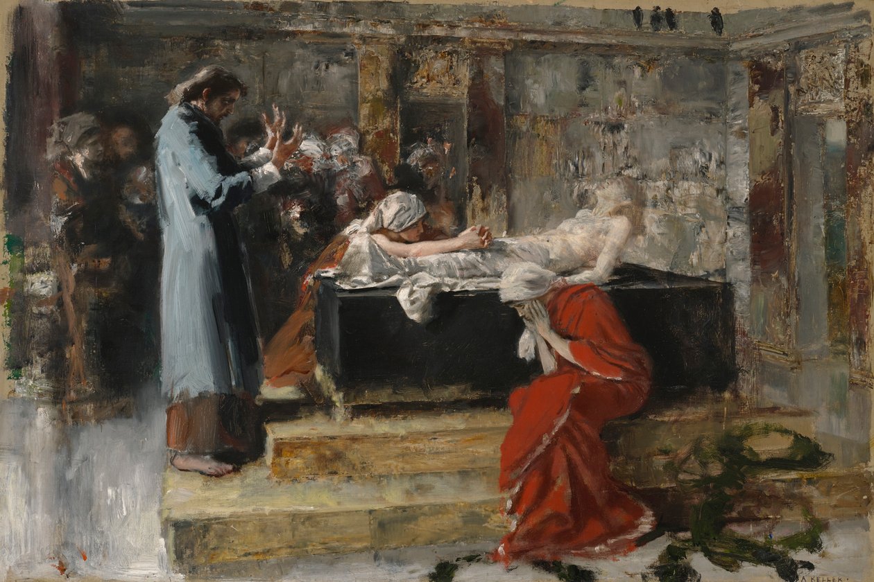 Uppfostran av Jairis lilla dotter av Albert von Keller