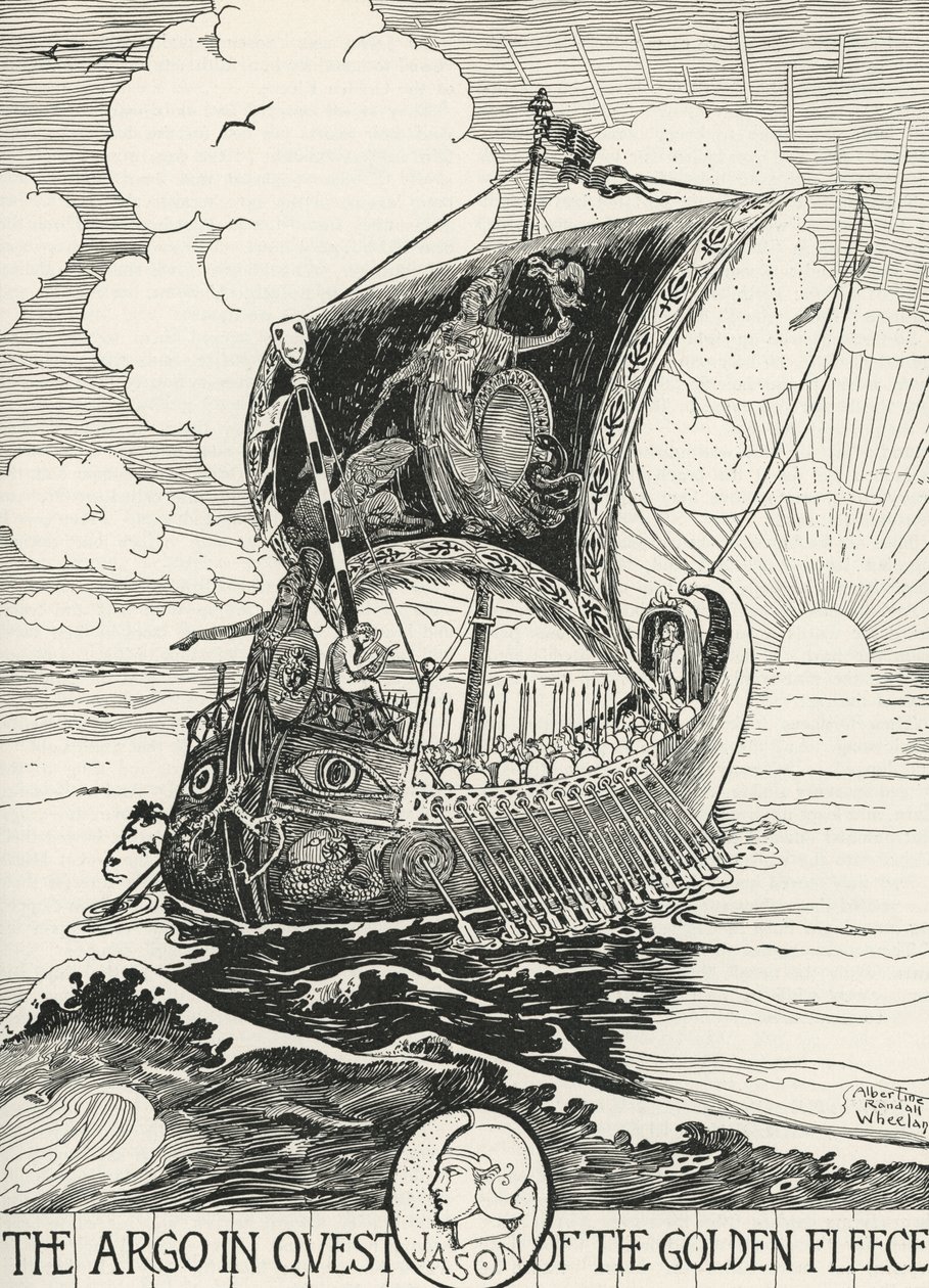 Jason och argonauterna på Argo av Albertine Randall Wheelan