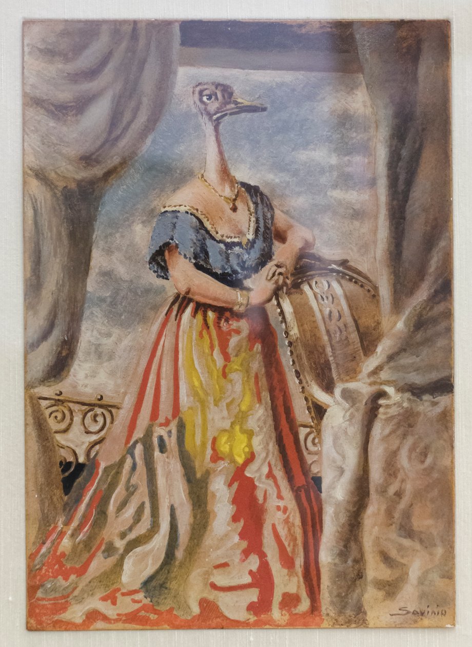 The Paper, ca 1930-31 (tempera på kartong) av Alberto (1891 1952) Savinio