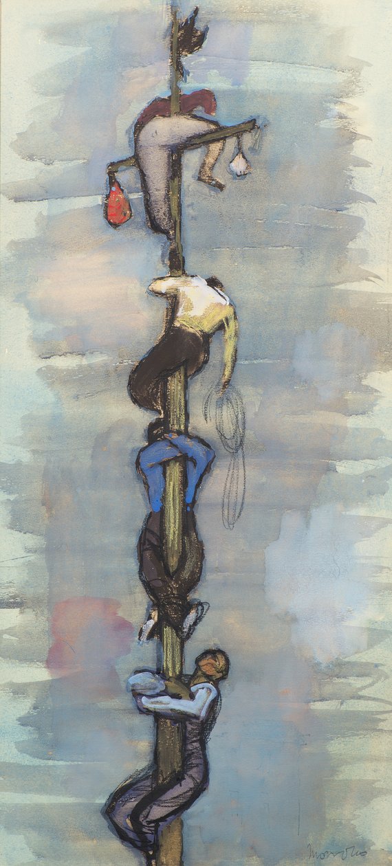 Cuccagnan (gouache) av Alberto Morrocco