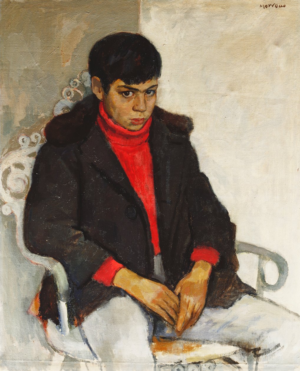 Porträtt av Laurie Morrocco av Alberto Morrocco