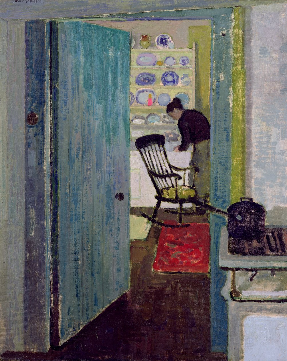 The Rocking Chair (olja på duk) av Alberto Morrocco