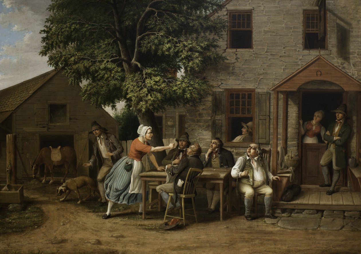 Rip Van Winkle på värdshuset, 1879 av Albertus D.O Browere