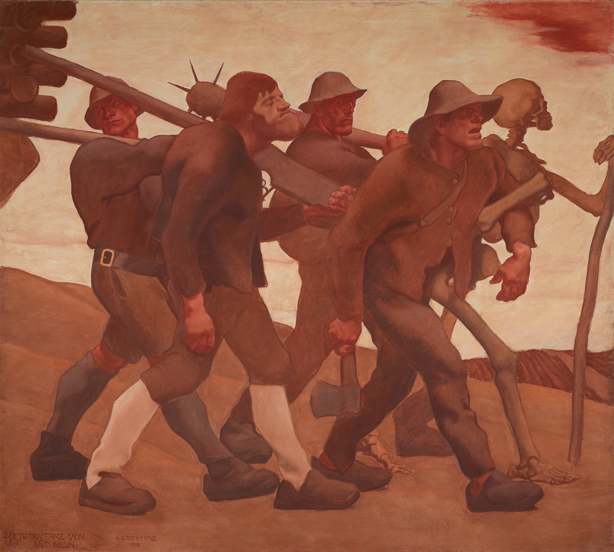 Dödsdansen från Anno Nine av Albin Egger Lienz