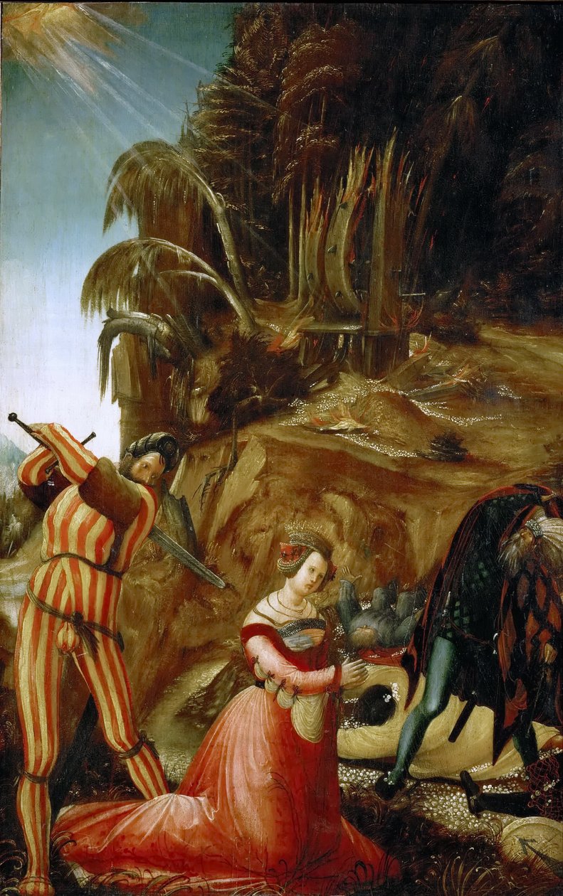 Enthauptung der Hl. Katharina (KHM Vienna) av Albrecht Altdorfer