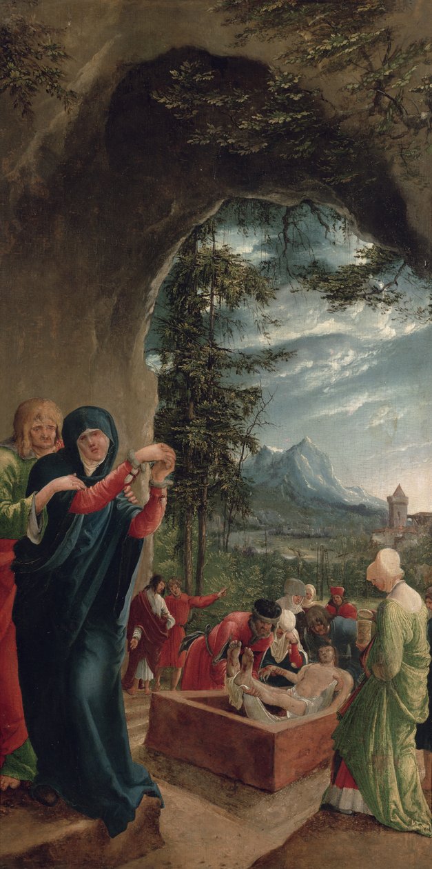 Kristi gravläggning, 1518, av Albrecht Altdorfer