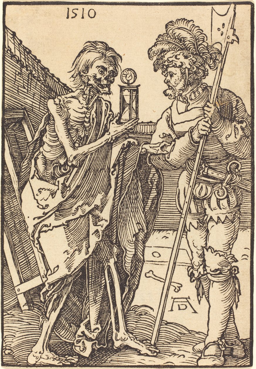 Död och Lansquenet av Albrecht Dürer
