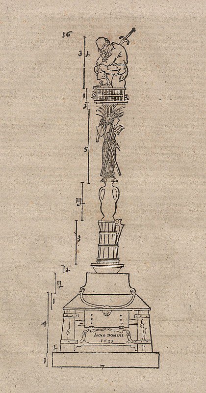 Entwurf einer Gedächtnissäule für den Bauernaufstand av Albrecht Dürer