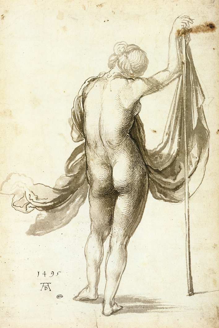 Female Nude from Behind av Albrecht Dürer