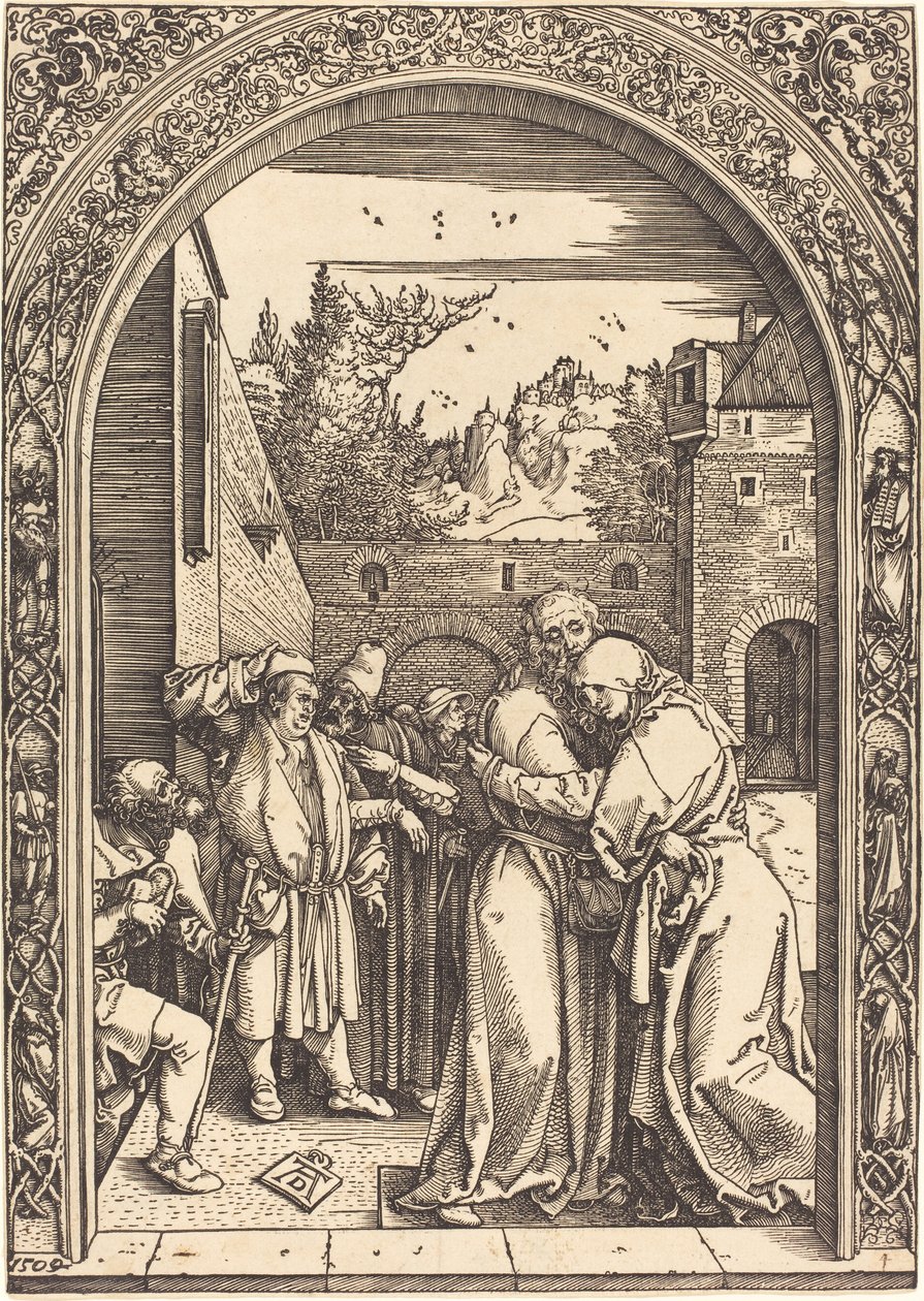 Joachim och Anna på Golden Gate av Albrecht Dürer