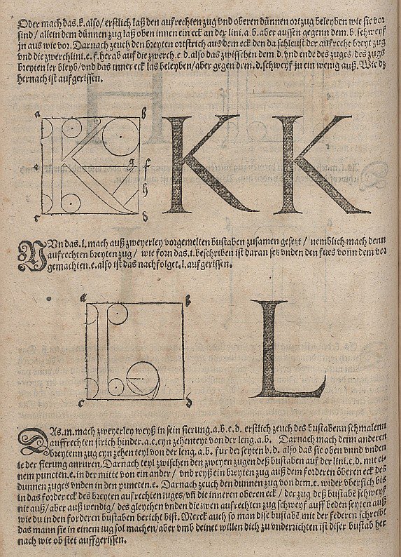 Konstruktion von Buchstaben av Albrecht Dürer