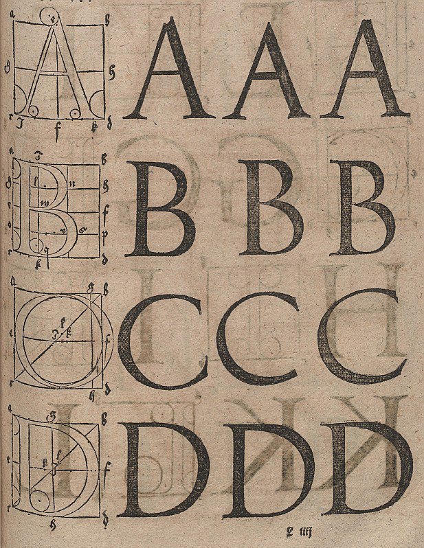 Konstruktion von Buchstaben av Albrecht Dürer
