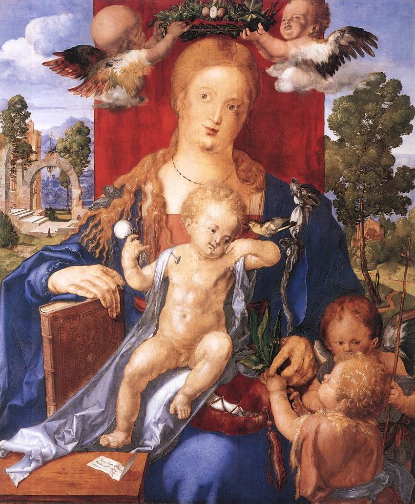 Madonna with the Siskin av Albrecht Dürer