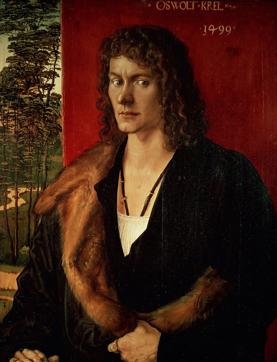 Porträtt av Oswolt Krel, 1499 av Albrecht Dürer