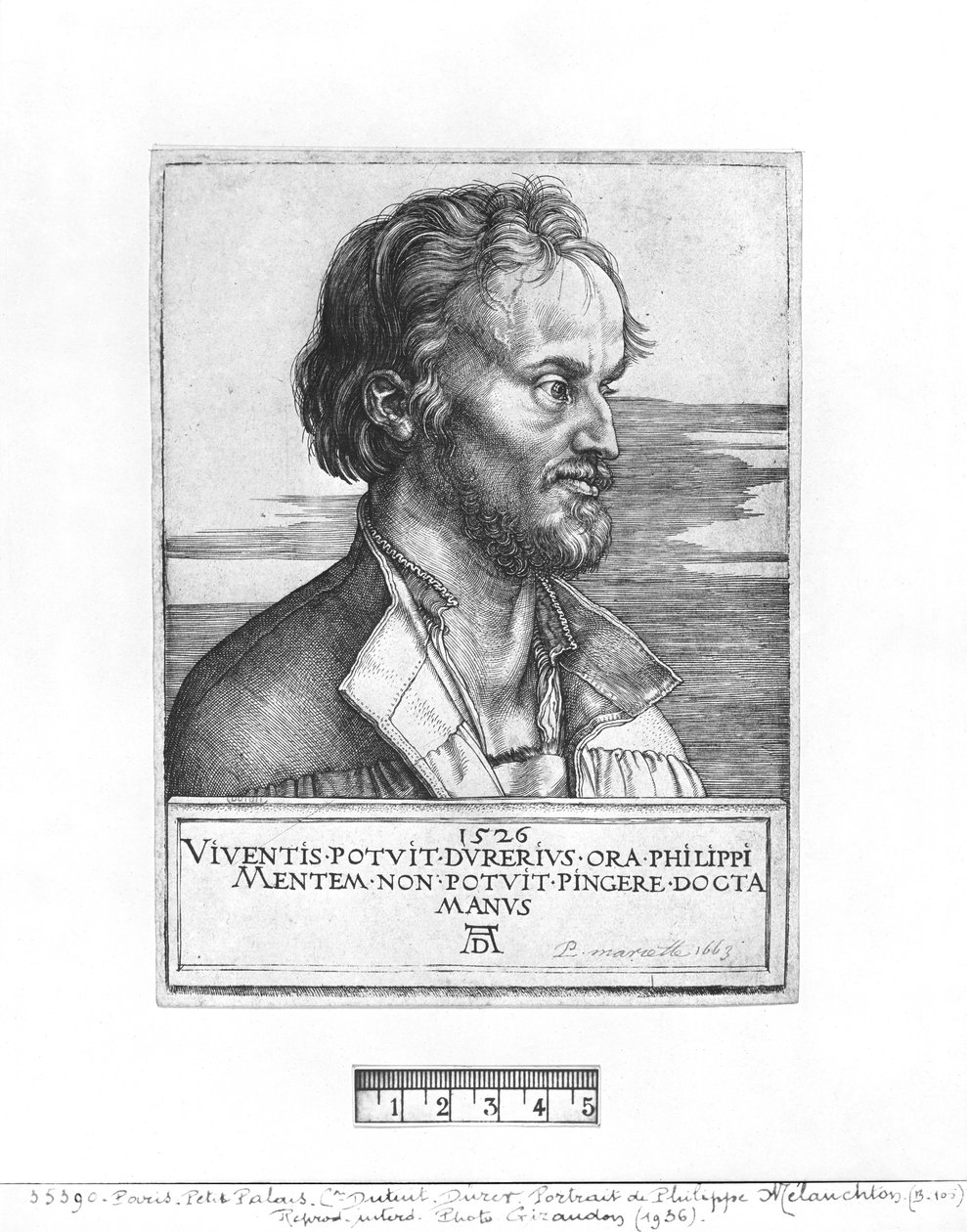 Porträtt av Philipp Melanchthon, 1526 av Albrecht Dürer