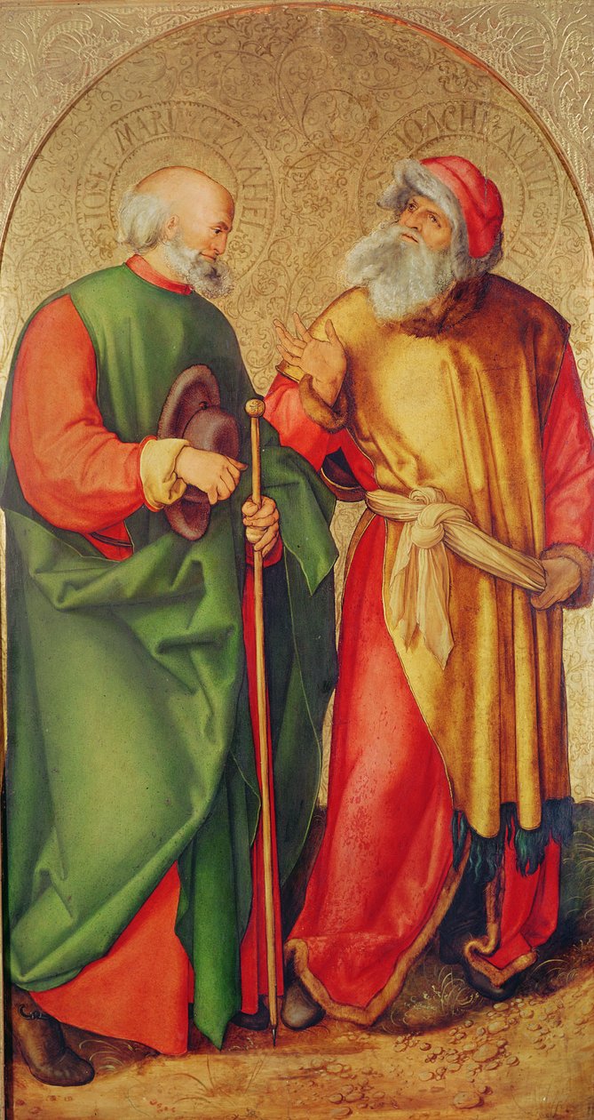 Sankt Josef och Sankt Joachim, ca 1503 (se även 498175) av Albrecht Dürer