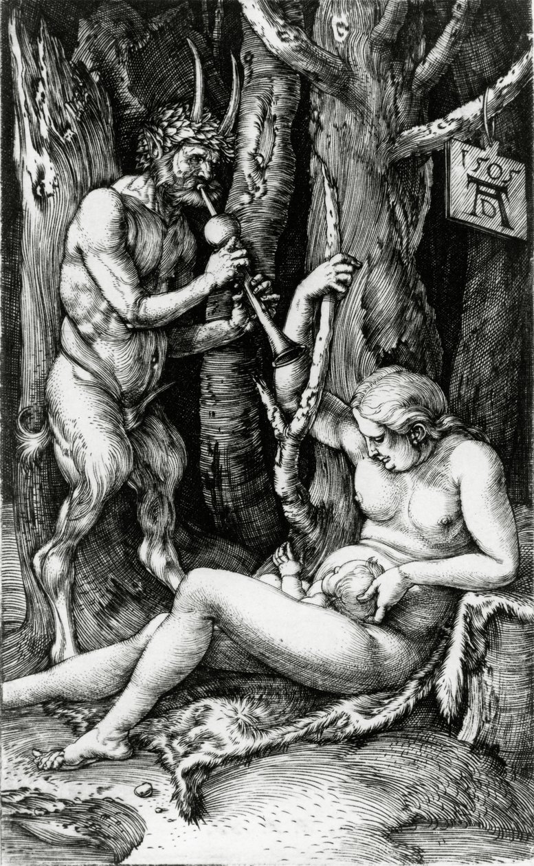 Familjen Satyr, 1505 av Albrecht Dürer