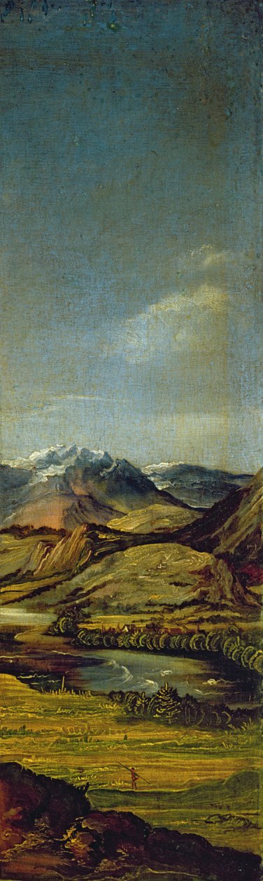 Självporträtt med handskar, 1498 (detalj av 545) av Albrecht Dürer