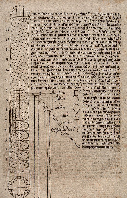 Säule mit Spiraldekor av Albrecht Dürer